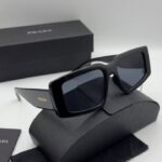 نظارة برادا اسود شامل علبه