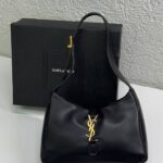 سان لورين اسود ذهبي حجم صغير شامل علبه