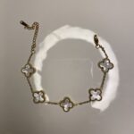 اسواره فانكليف ابيض ذهبي